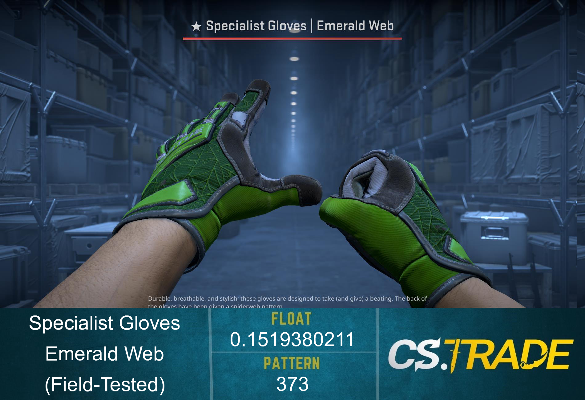 ★ Specialist Gloves | Emerald Web (Field-Tested) Screenshot