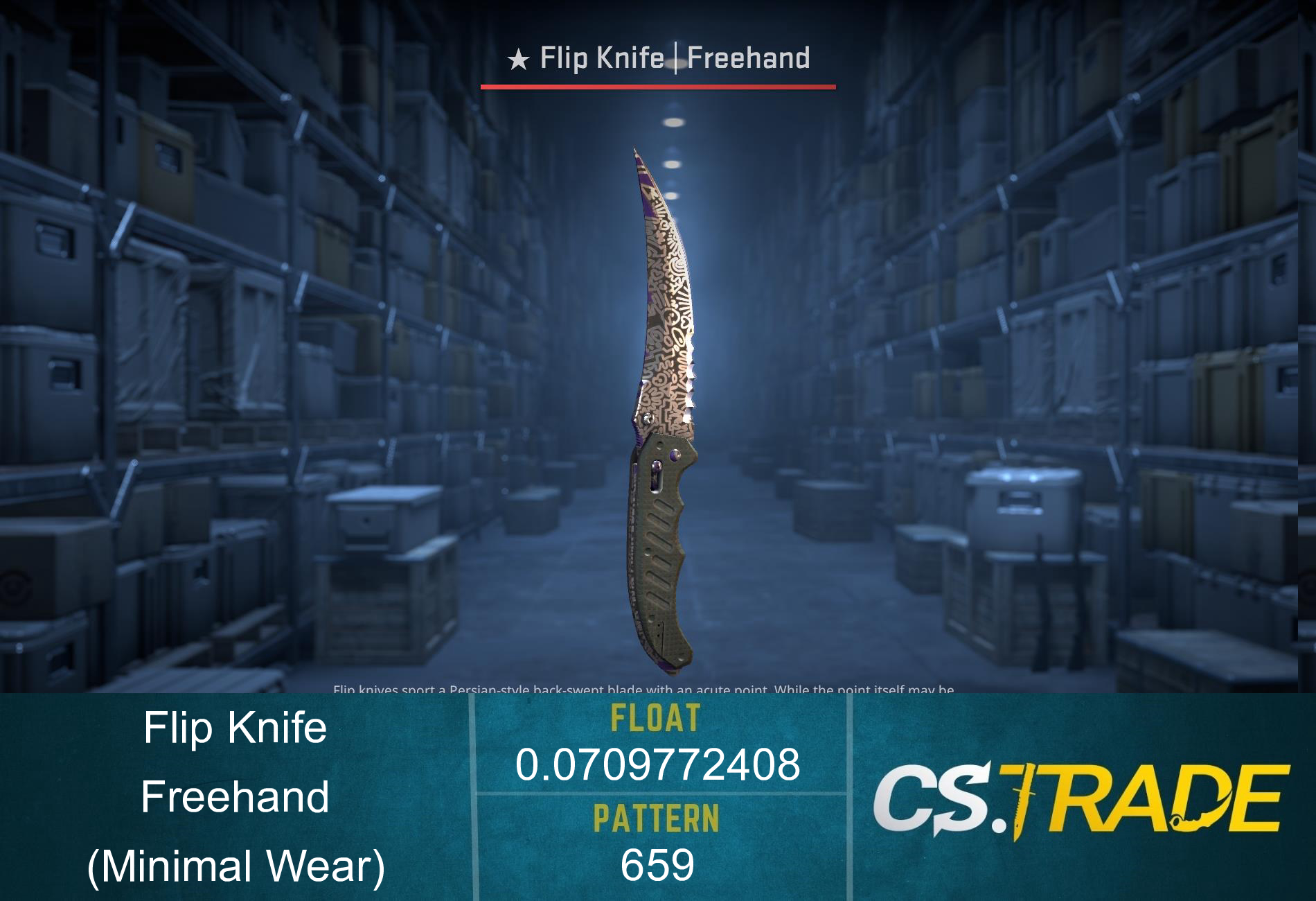 ★ Flip Knife | Freehand (Minimal Wear) Screenshot