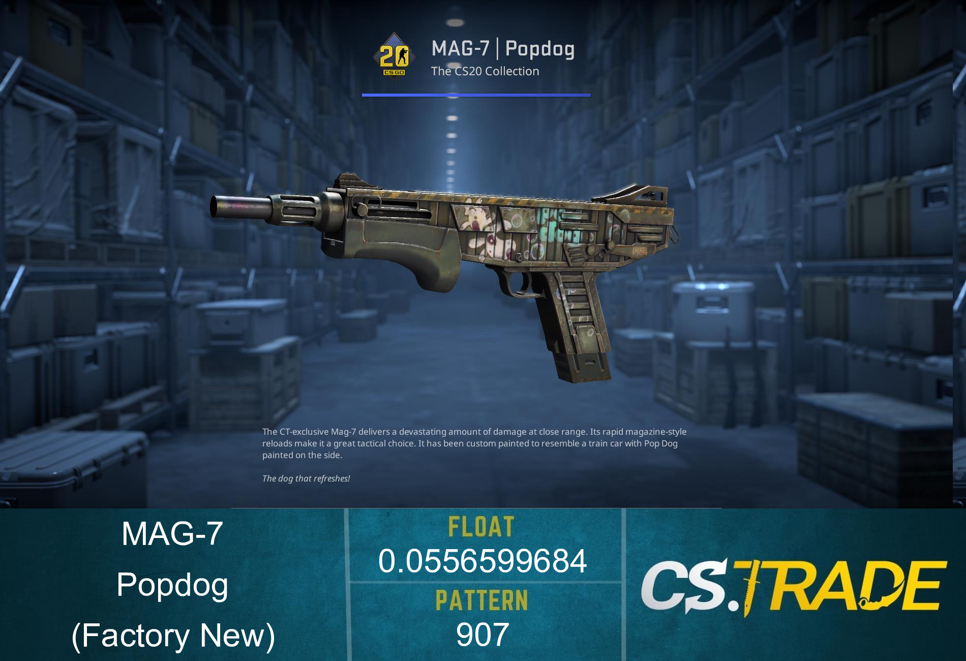 MAG-7 | Popdog (Factory New) Screenshot