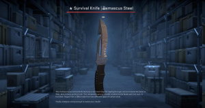★ Survival Knife | Damascus Steel (Minimal Wear) Screenshot