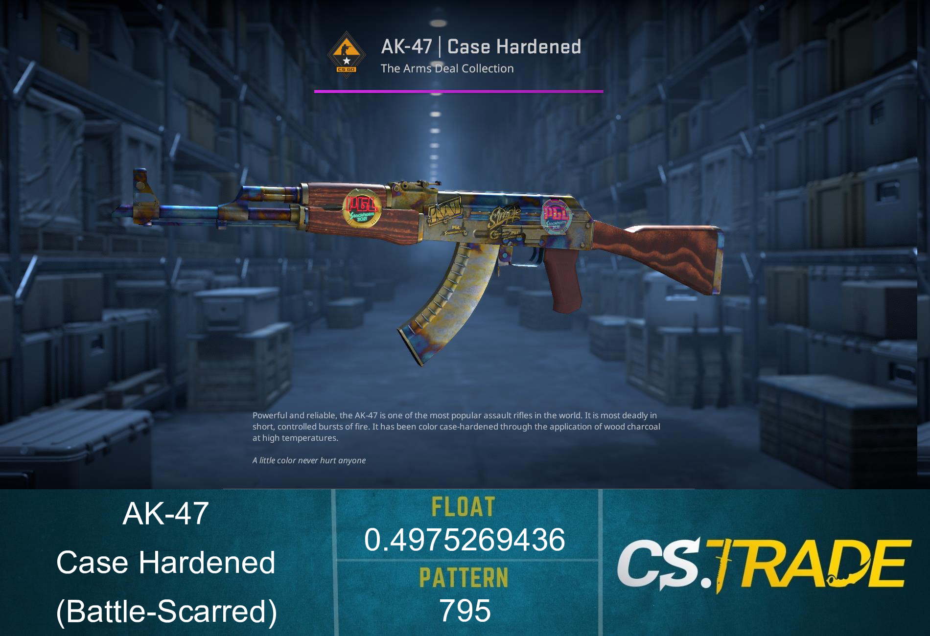 StatTrak™ AK-47 | Case Hardened (Battle-Scarred) Screenshot