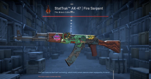 StatTrak™ AK-47 | Fire Serpent (Minimal Wear) Screenshot