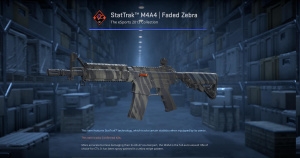 StatTrak™ M4A4 | Faded Zebra (Minimal Wear) Screenshot