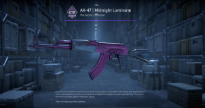 AK-47 | Midnight Laminate (Minimal Wear) Screenshot