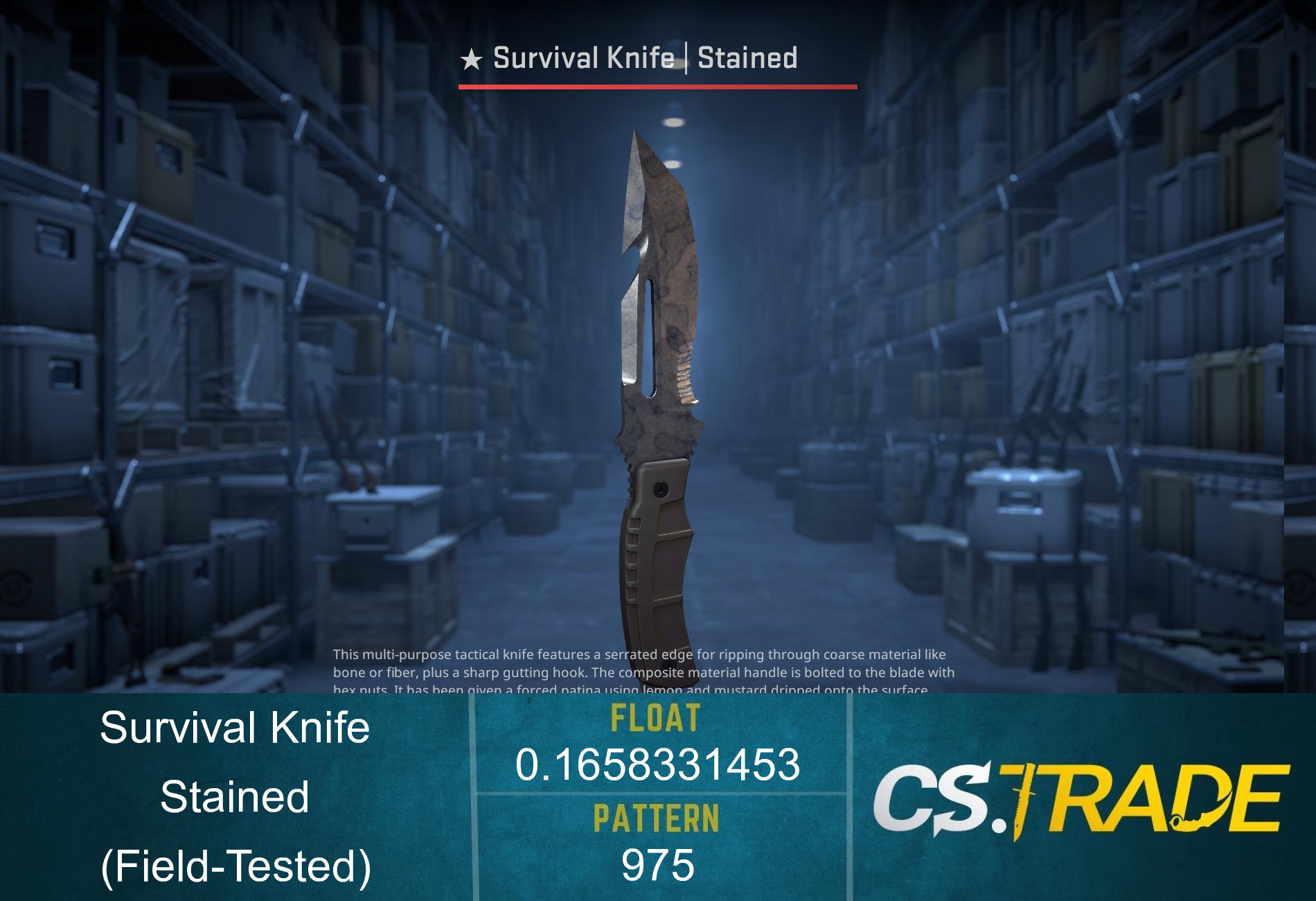 ★ StatTrak™ Survival Knife | Stained (Field-Tested) Screenshot
