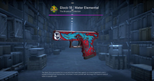 Glock-18 | Water Elemental (Battle-Scarred) Screenshot