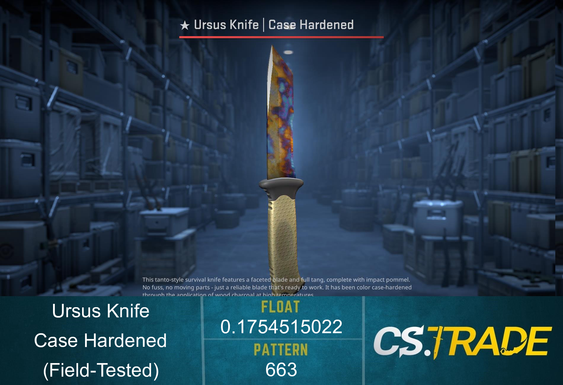 ★ StatTrak™ Ursus Knife | Case Hardened (Field-Tested) Screenshot