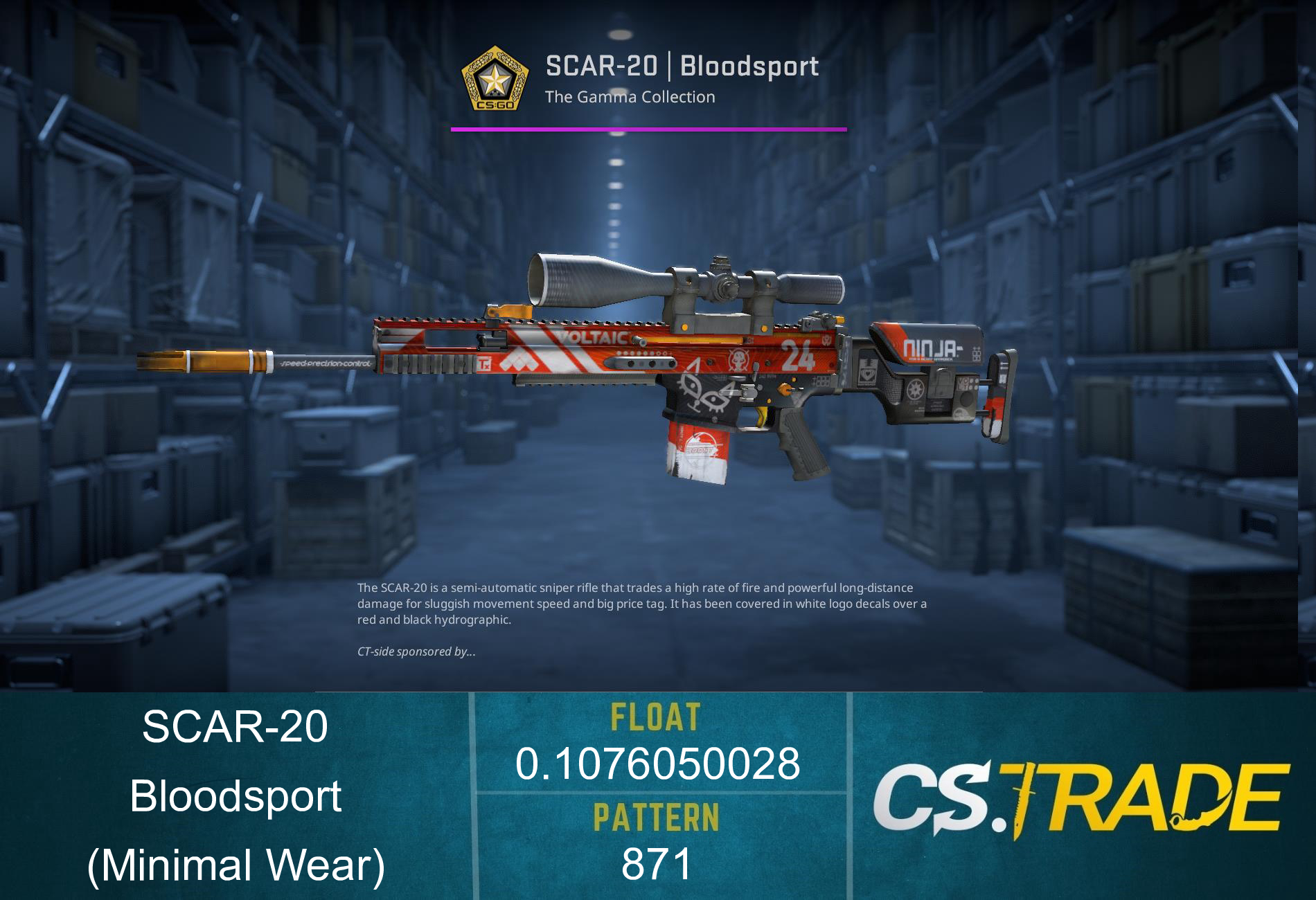 SCAR-20 | Bloodsport (Factory New) Screenshot