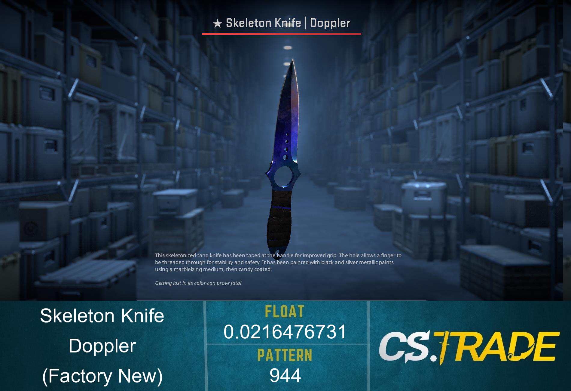 ★ Skeleton Knife | Doppler Phase 3 (Factory New) Screenshot
