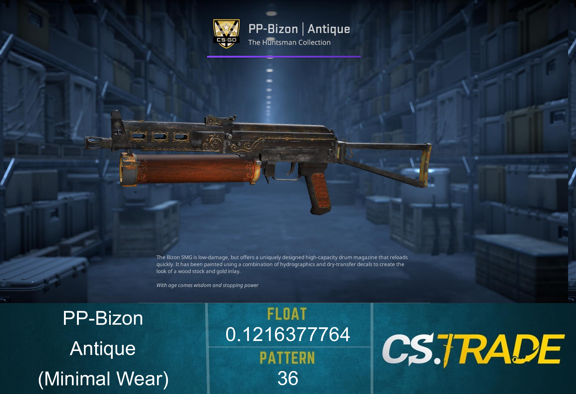 PP-Bizon | Antique (Minimal Wear) Screenshot