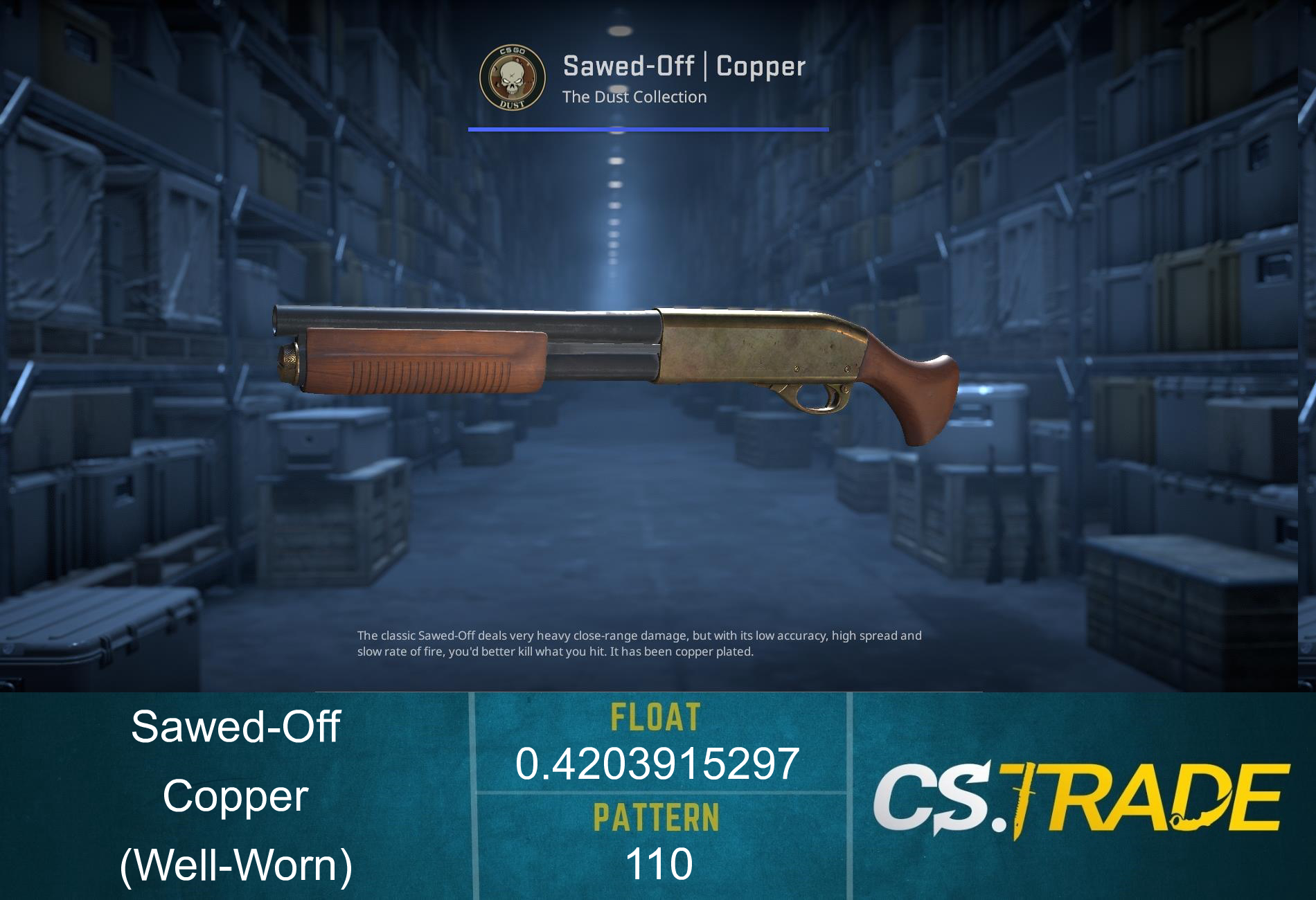 Sawed-Off | Copper (Well-Worn) Screenshot