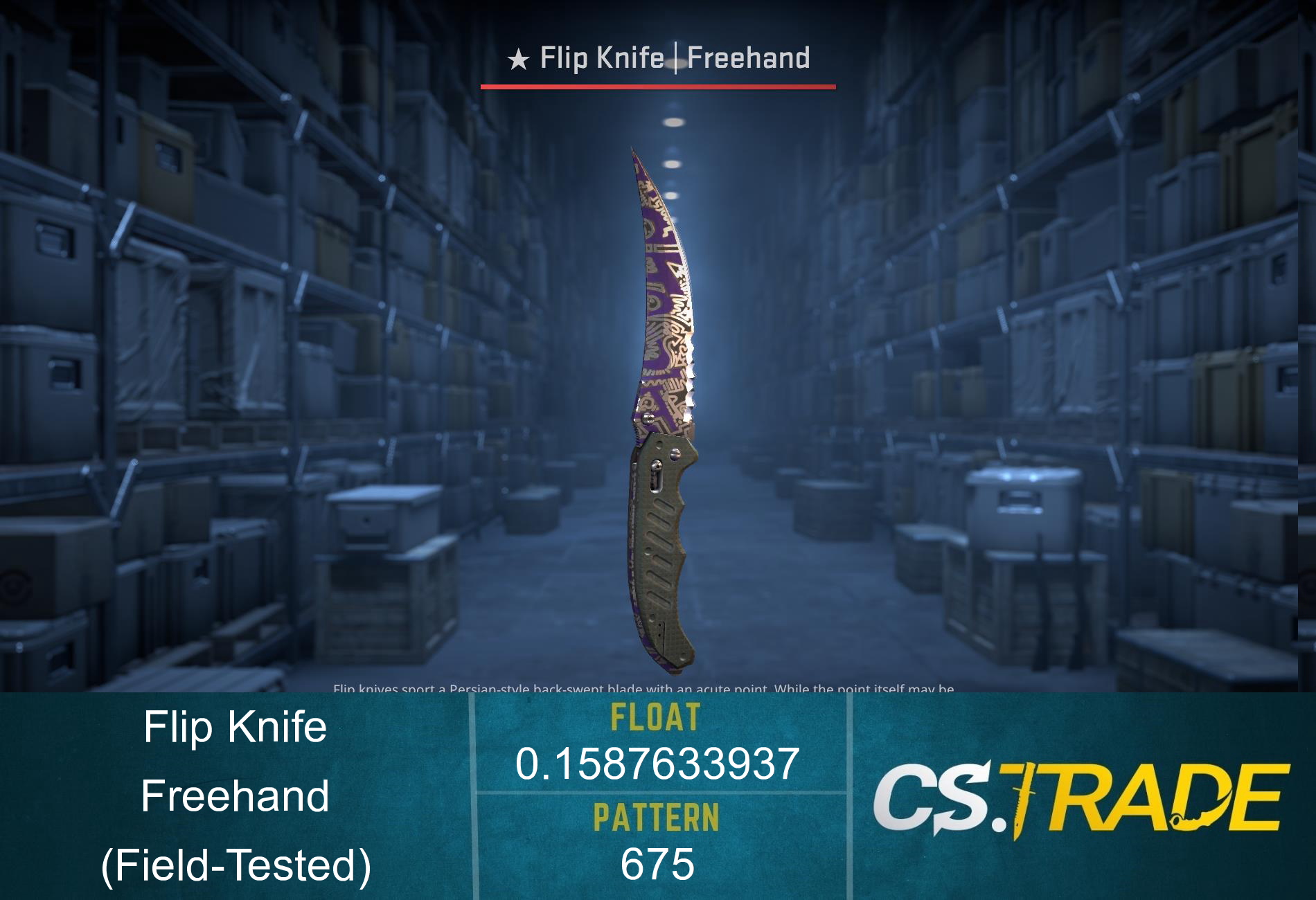 ★ Flip Knife | Freehand (Field-Tested) Screenshot