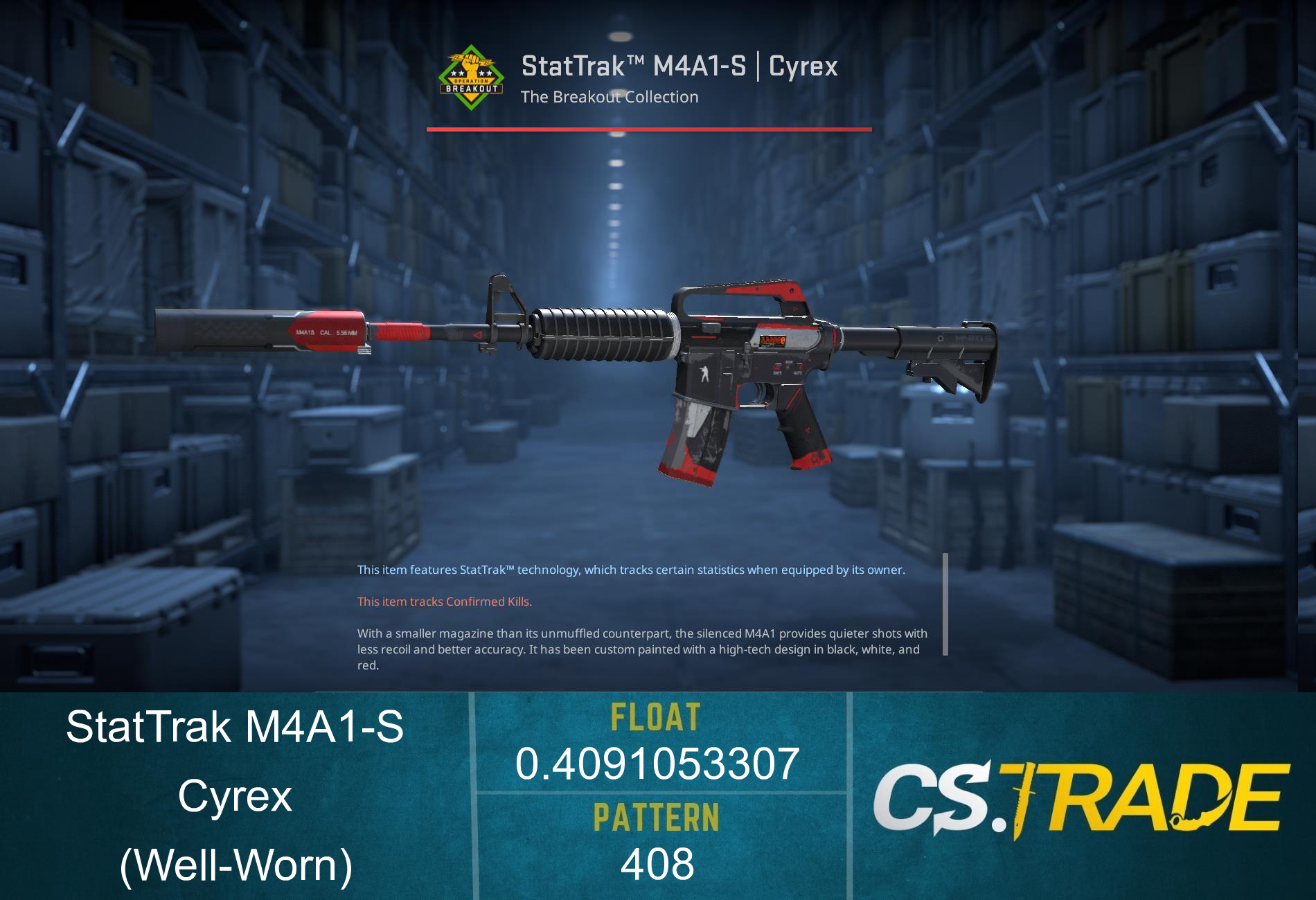 M4A1-S | Cyrex (Well-Worn) Screenshot