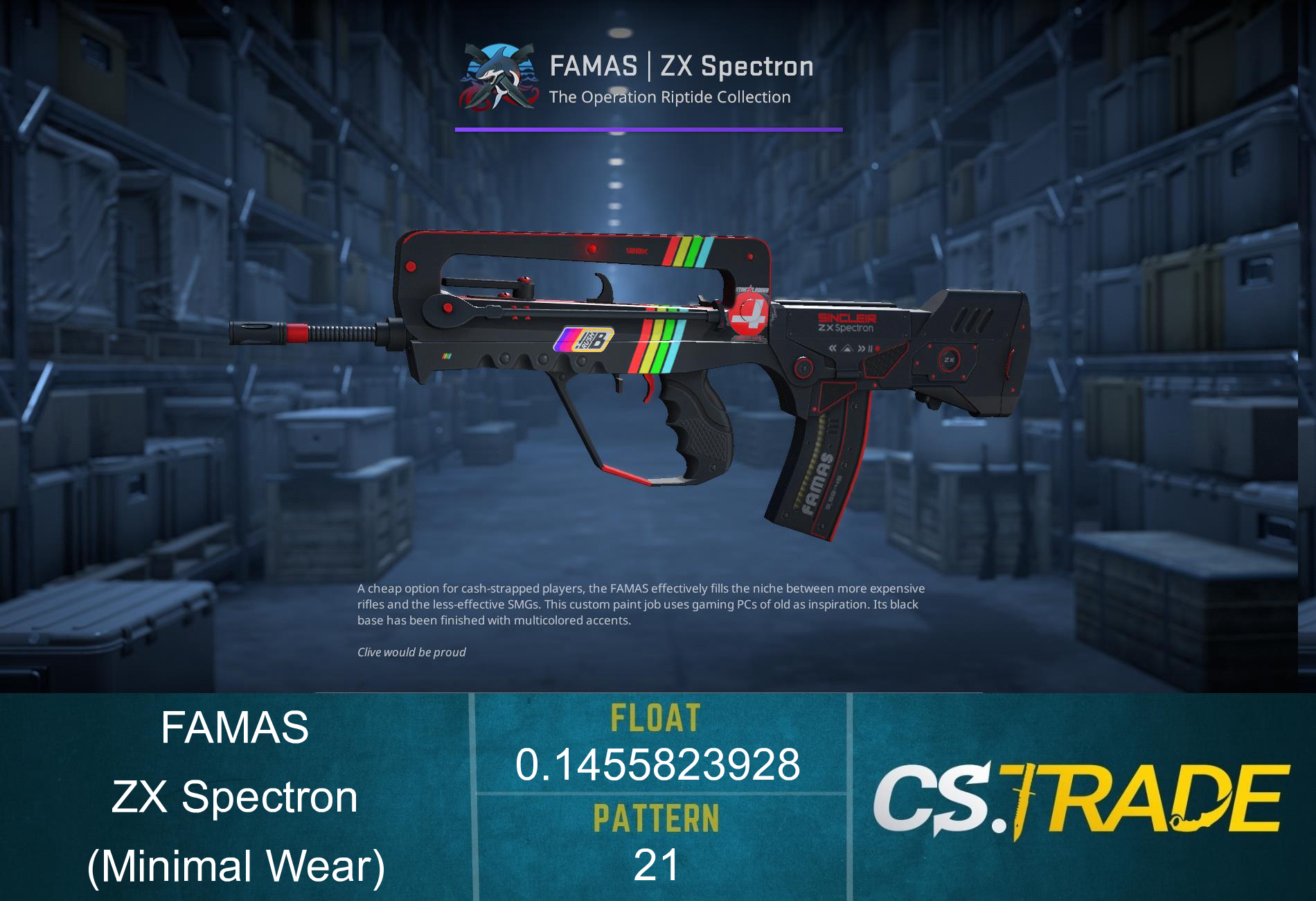 FAMAS | ZX Spectron (Minimal Wear) Screenshot