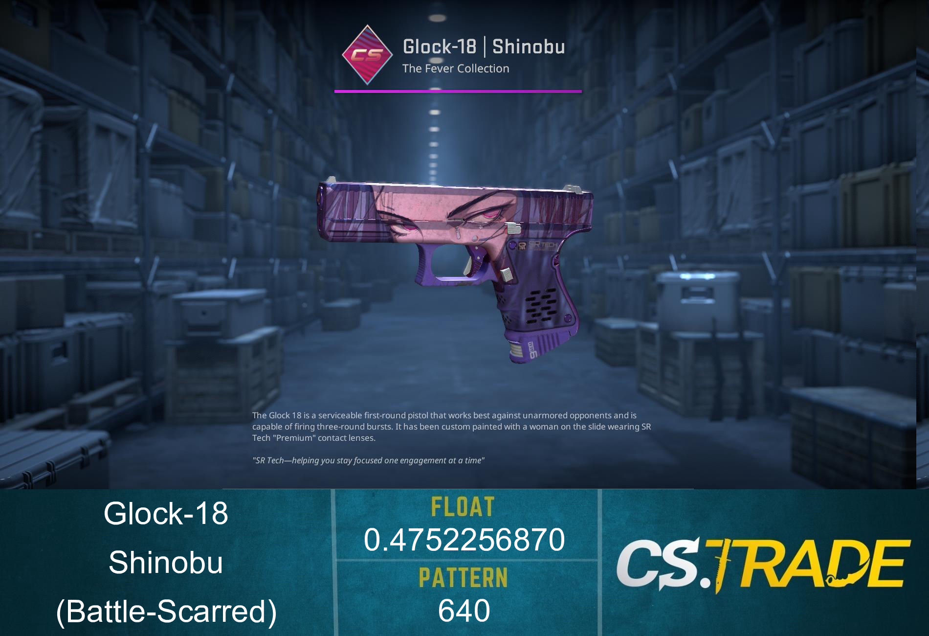 Glock-18 | Shinobu (Battle-Scarred) Screenshot