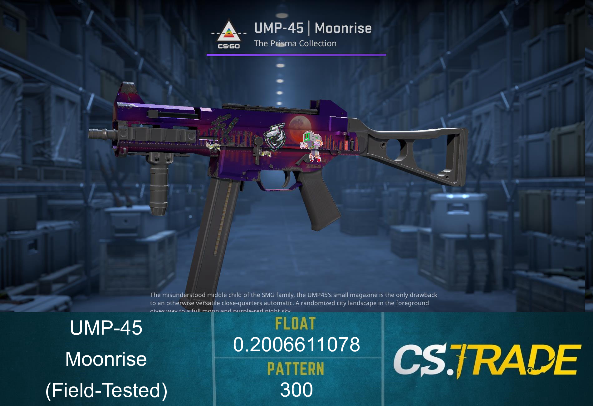 StatTrak™ UMP-45 | Moonrise (Field-Tested) Screenshot