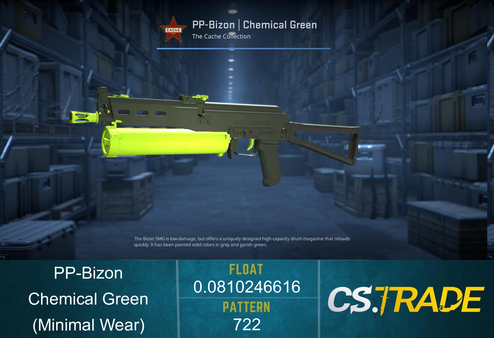 PP-Bizon | Chemical Green (Factory New) Screenshot