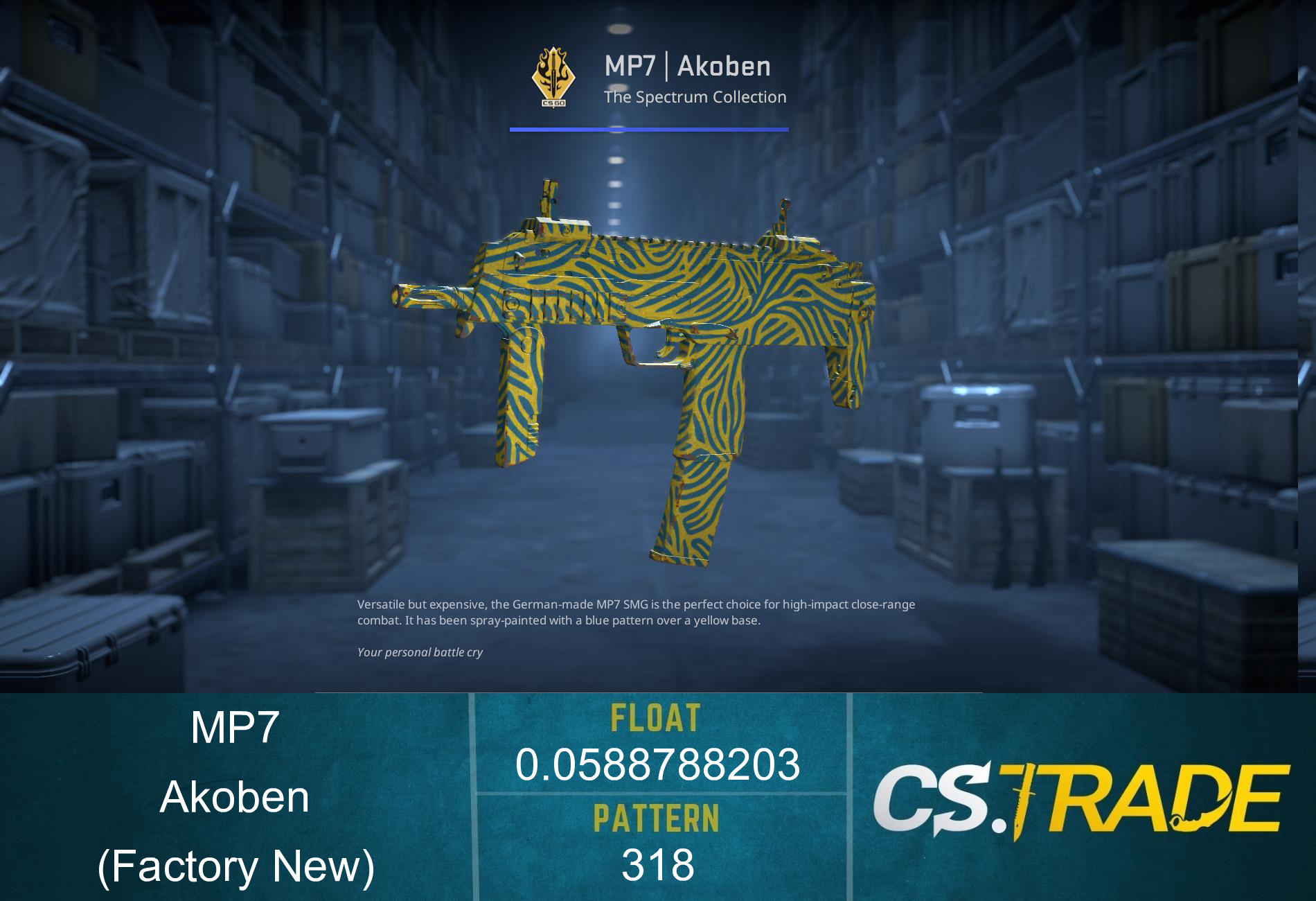 MP7 | Akoben (Factory New) Screenshot