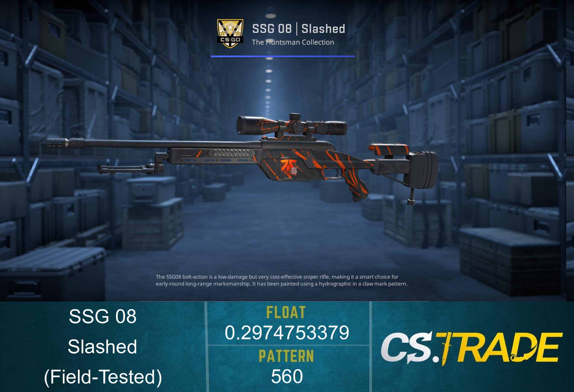 SSG 08 | Slashed (Field-Tested) Screenshot