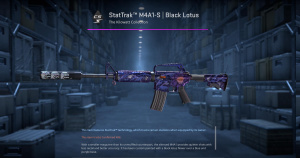 StatTrak™ M4A1-S | Black Lotus (Minimal Wear) Screenshot
