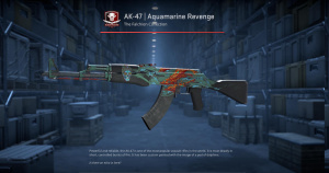 AK-47 | Aquamarine Revenge (Well-Worn) Screenshot