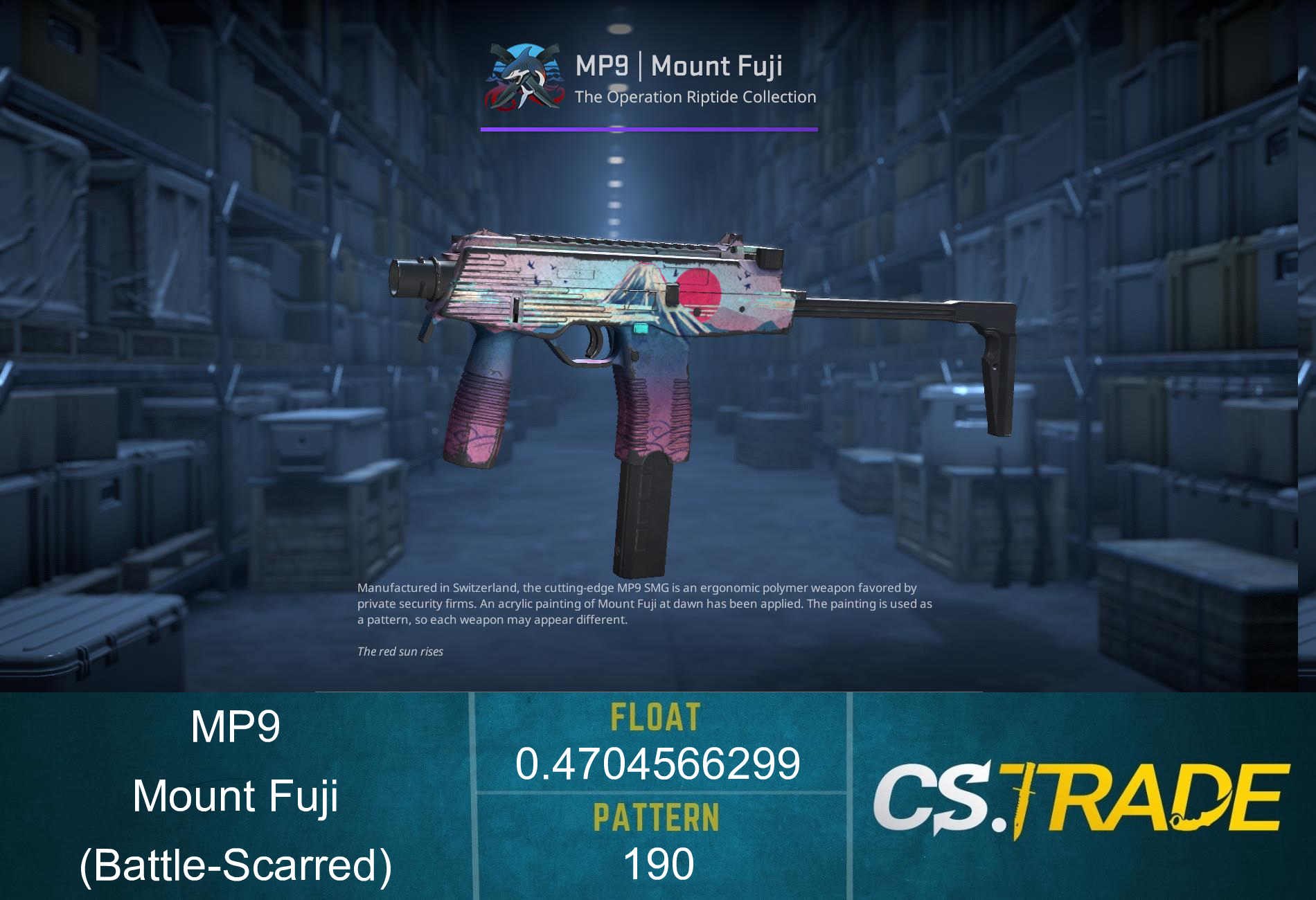 MP9 | Mount Fuji (Battle-Scarred) Screenshot