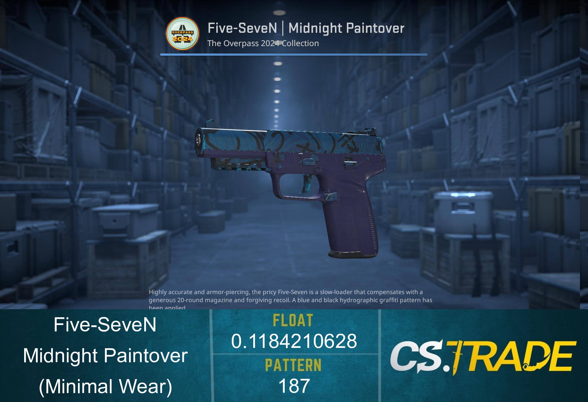 Five-SeveN | Midnight Paintover (Factory New) Screenshot