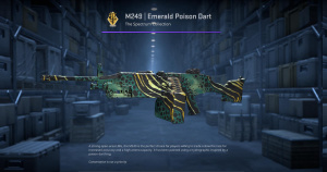M249 | Emerald Poison Dart (Factory New) Screenshot
