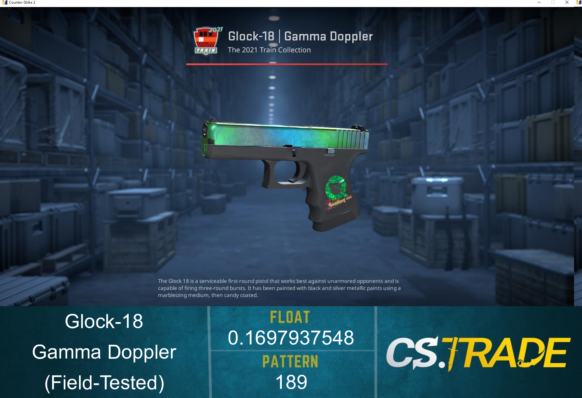 Glock-18 | Gamma Doppler Phase 3 (Field-Tested) Screenshot