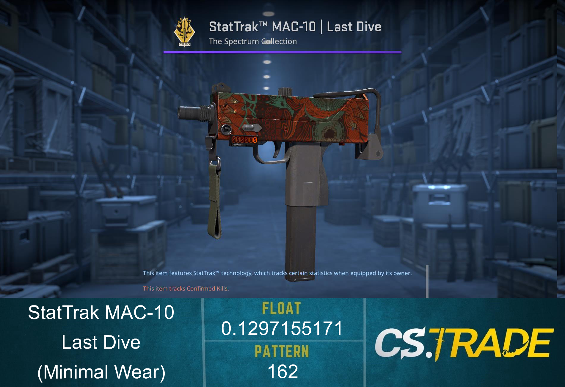 StatTrak™ MAC-10 | Last Dive (Minimal Wear) Screenshot