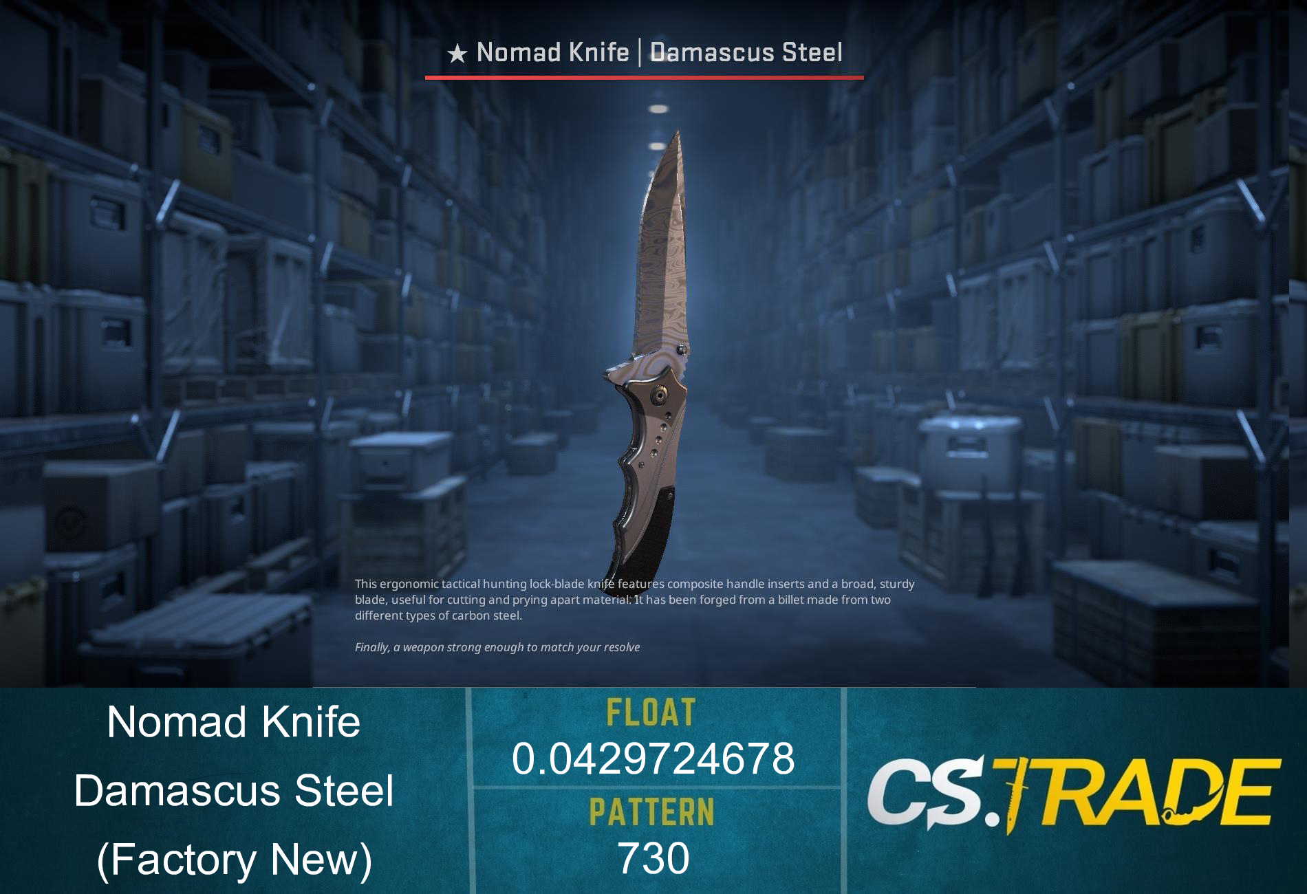 ★ Nomad Knife | Damascus Steel (Factory New) Screenshot