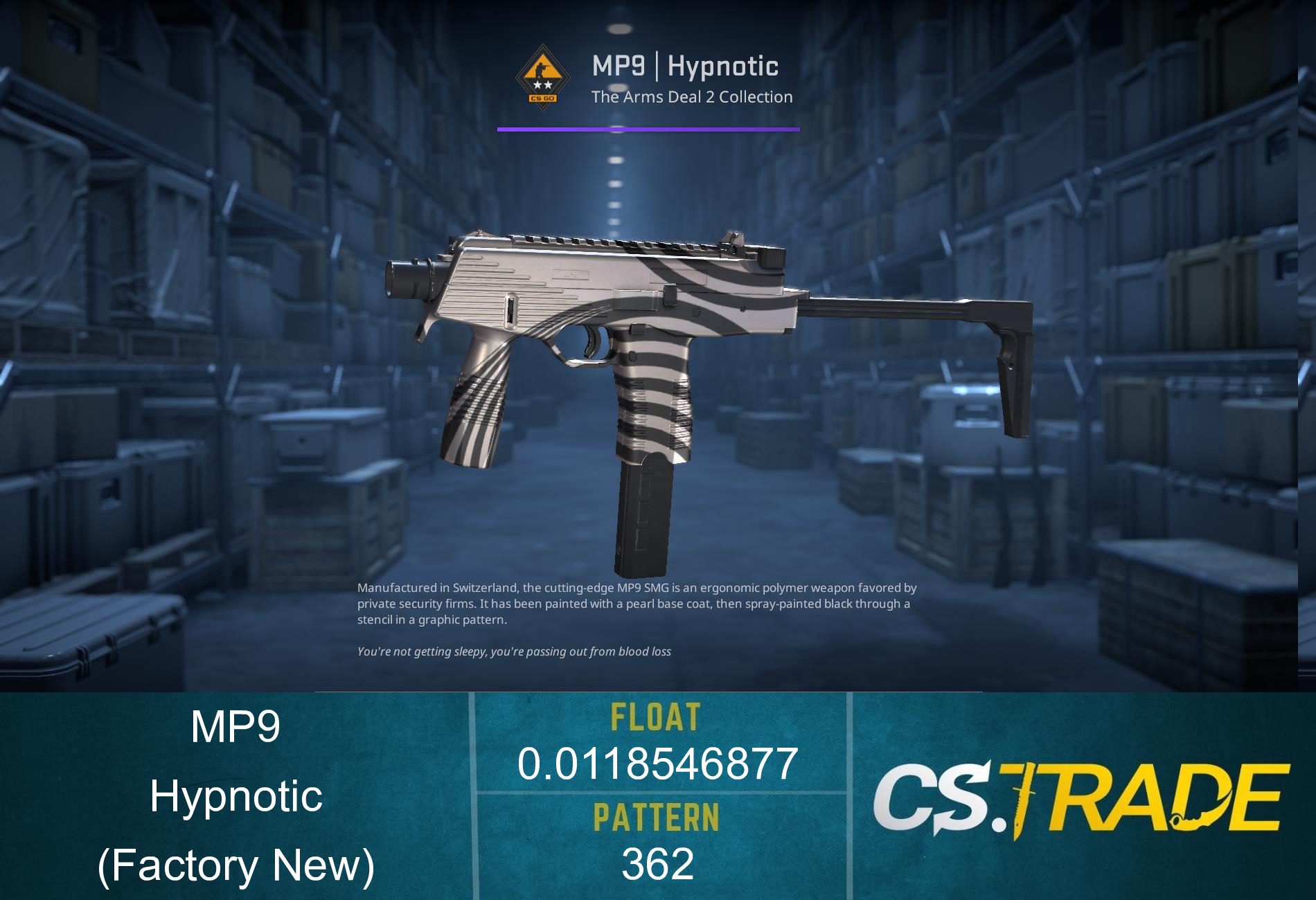 MP9 | Hypnotic (Factory New) Screenshot
