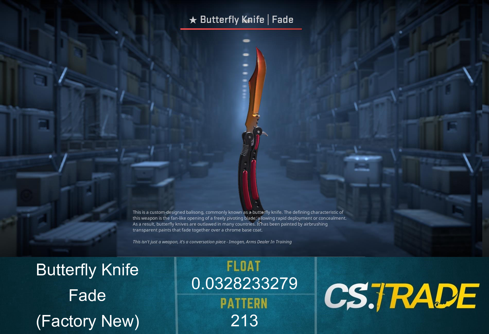 ★ Butterfly Knife | Fade (Factory New) Screenshot