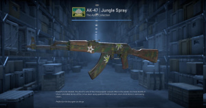 AK-47 | Jungle Spray (Battle-Scarred) Screenshot