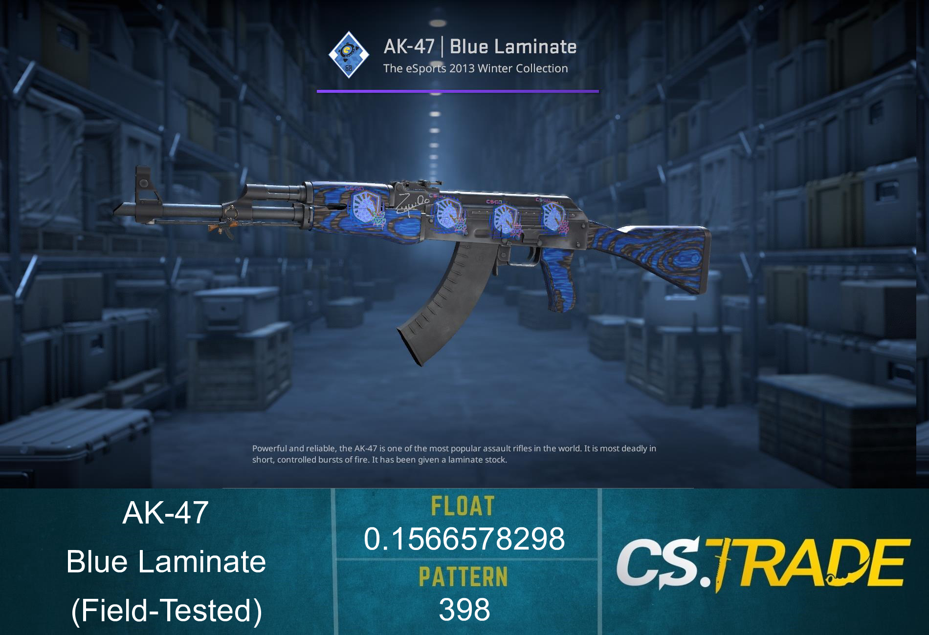 AK-47 | Blue Laminate (Field-Tested) Screenshot
