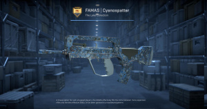 FAMAS | Cyanospatter (Factory New) Screenshot