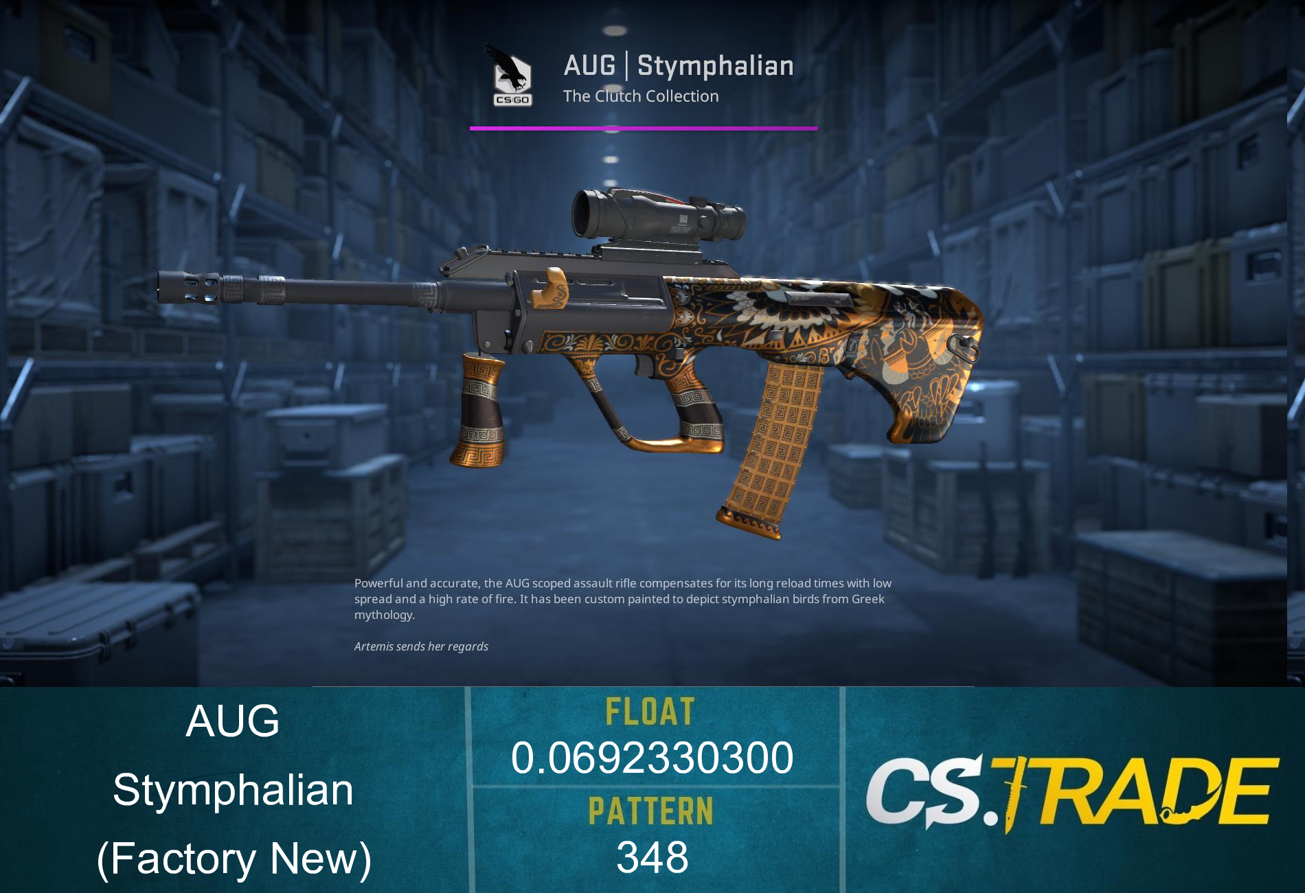 AUG | Stymphalian (Factory New) Screenshot