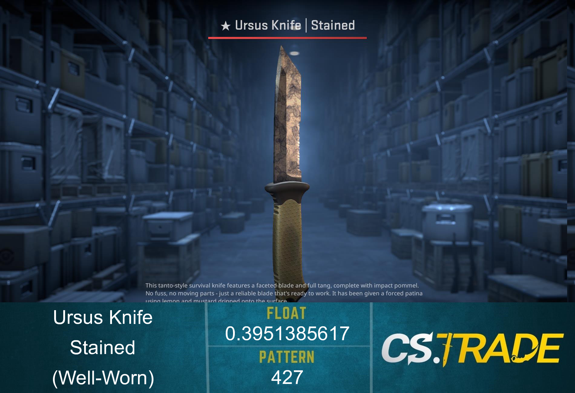 ★ Ursus Knife | Stained (Well-Worn) Screenshot
