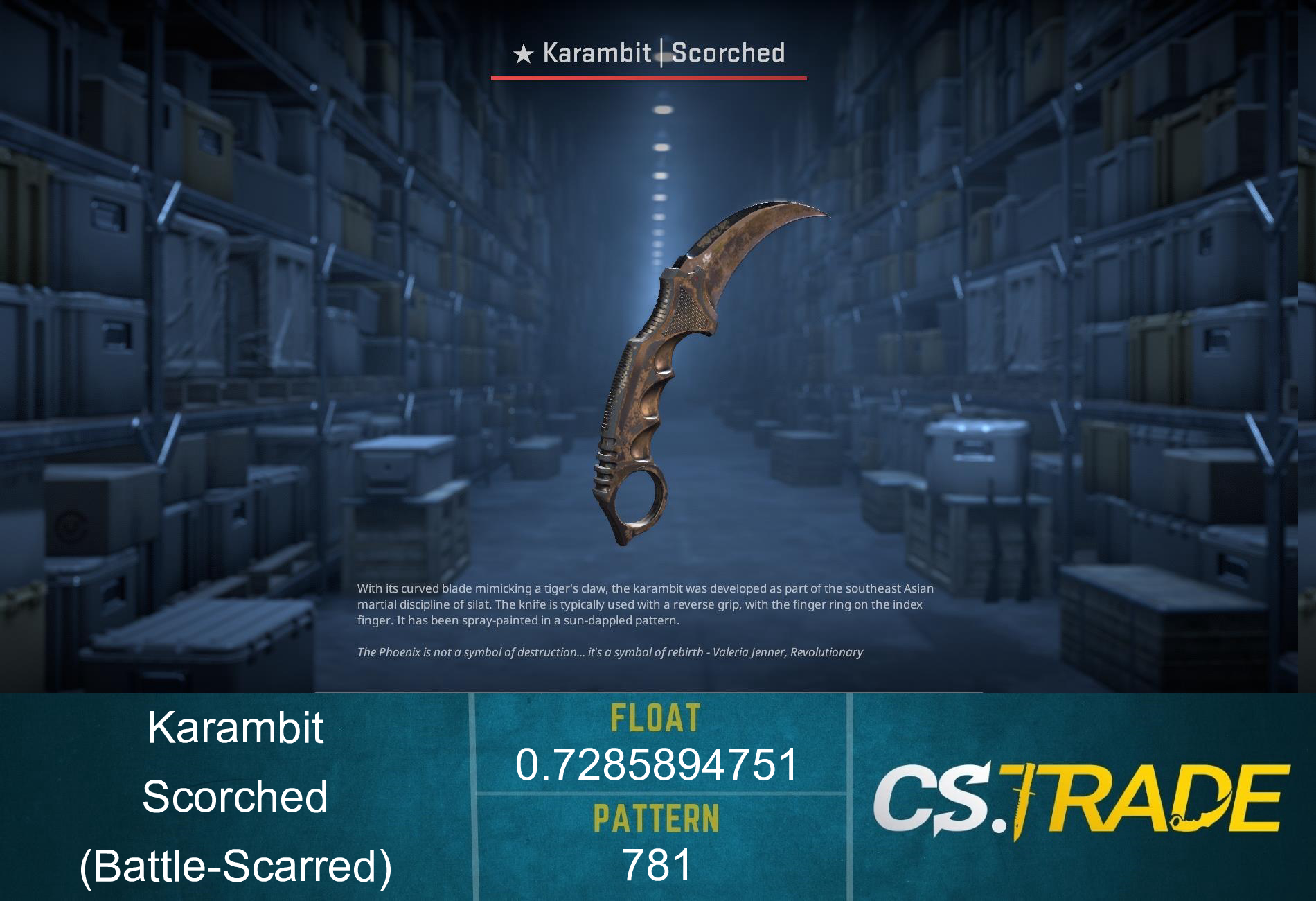★ Karambit | Scorched (Factory New) Screenshot