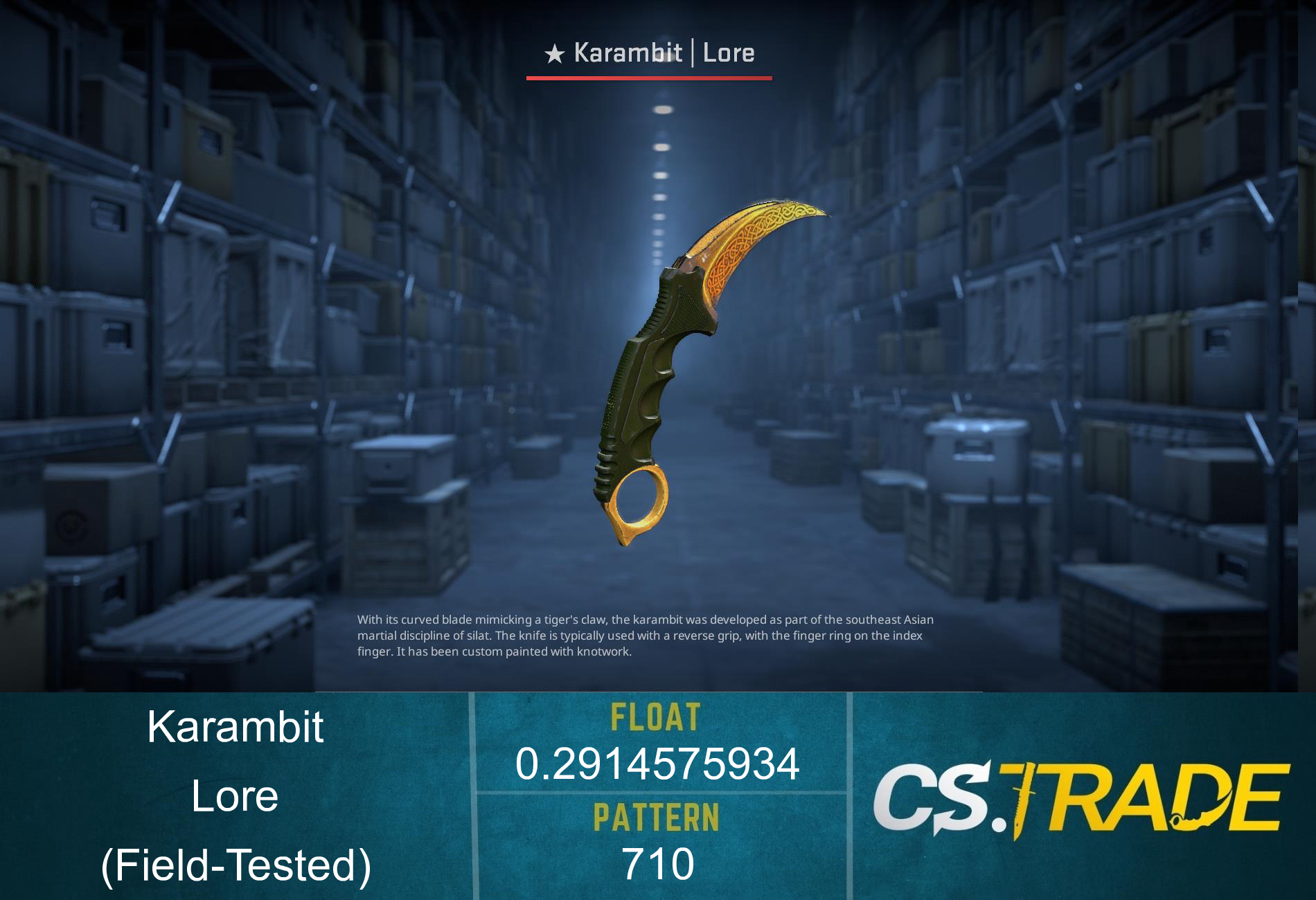 ★ Karambit | Lore (Factory New) Screenshot
