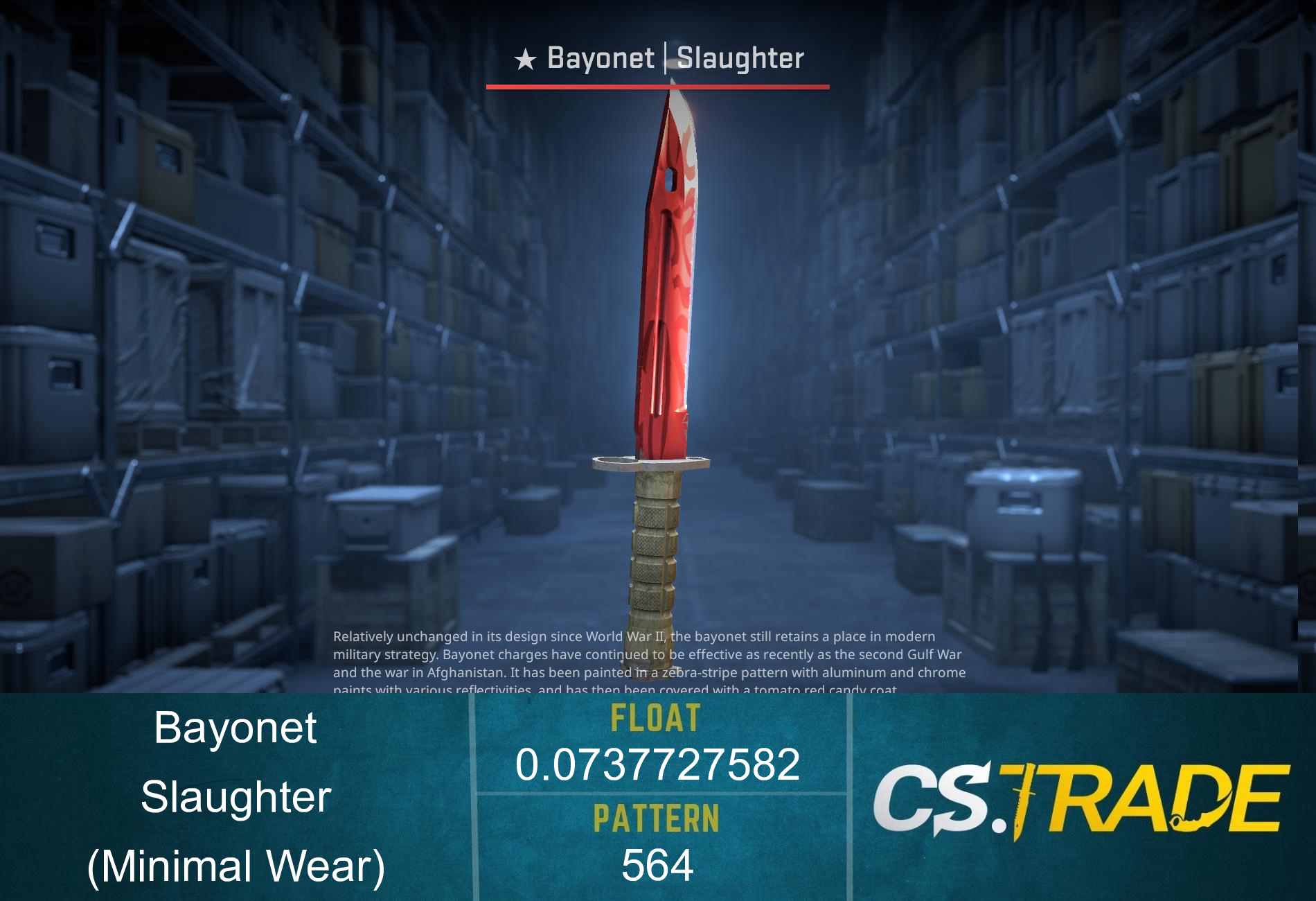 ★ Bayonet | Slaughter (Minimal Wear) Screenshot