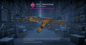 AK-47 | Searing Rage (Battle-Scarred) Screenshot