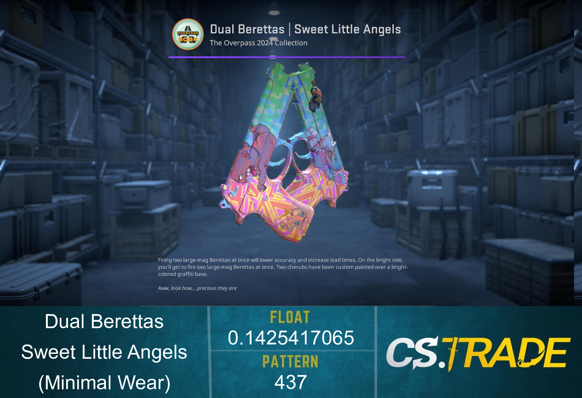 Dual Berettas | Sweet Little Angels (Minimal Wear) Screenshot