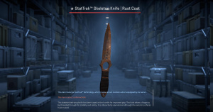 ★ StatTrak™ Skeleton Knife | Rust Coat (Battle-Scarred) Screenshot
