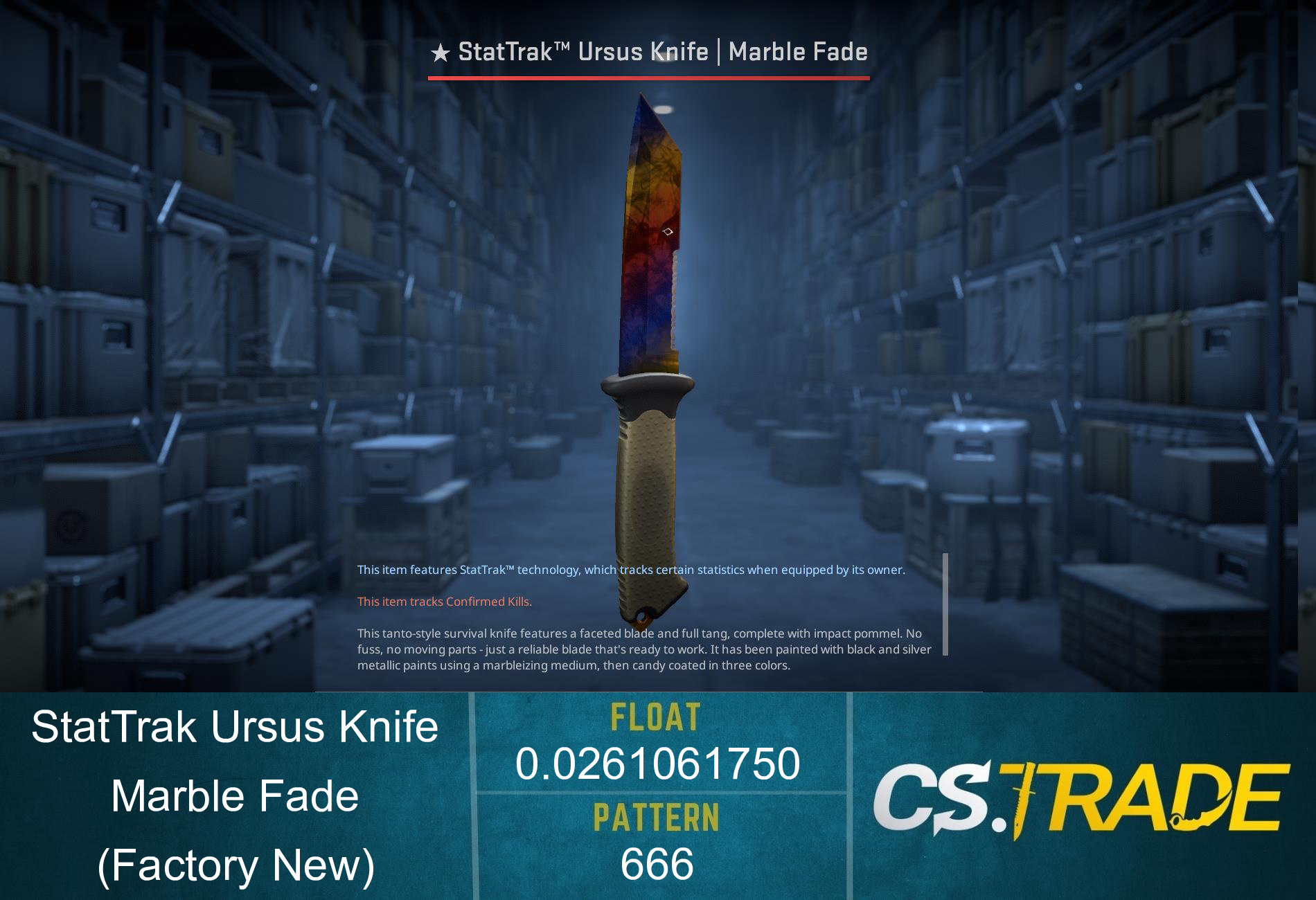 ★ Ursus Knife | Marble Fade (Minimal Wear) Screenshot