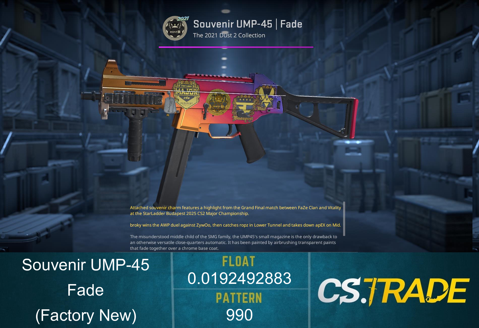 UMP-45 | Fade (Factory New) Screenshot