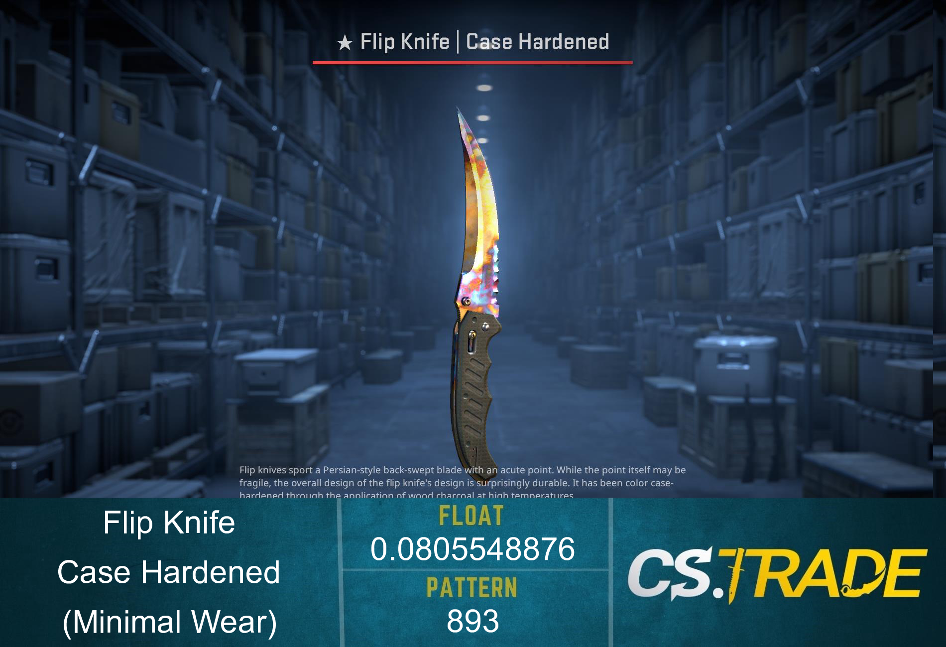★ Flip Knife | Case Hardened (Minimal Wear) Screenshot