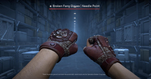 ★ Broken Fang Gloves | Needle Point (Field-Tested) Screenshot