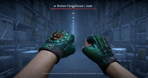 ★ Broken Fang Gloves | Jade (Field-Tested) Screenshot