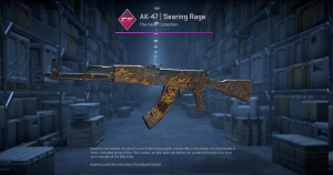 AK-47 | Searing Rage (Battle-Scarred) Screenshot